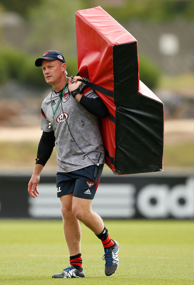 AFL 2016 Training - Essendon 250216 Essendon assistant coach Guy McKenna - ${keywords}